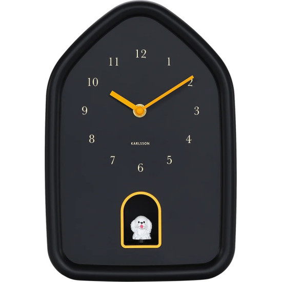HORLOGE MURALE MODERNE CHIEN NOIRE de Décoration de la maison à Libourne dans P2051