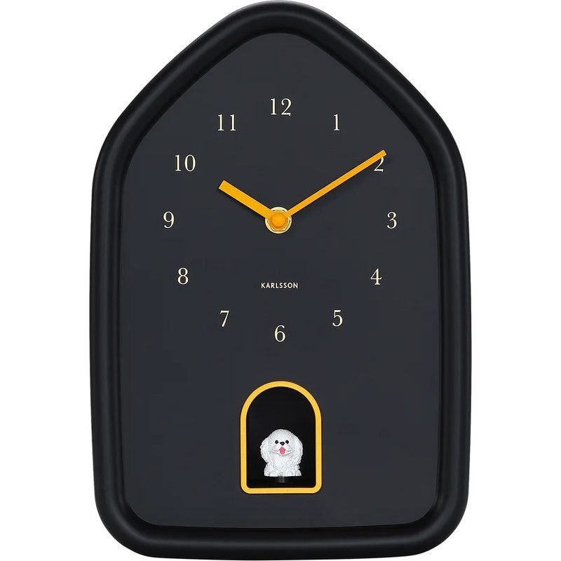 HORLOGE MURALE MODERNE CHIEN NOIRE de Décoration de la maison à Libourne dans P2051