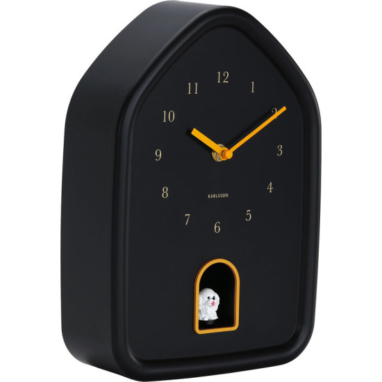 HORLOGE MURALE MODERNE CHIEN NOIRE de Décoration de la maison à Libourne dans P2051