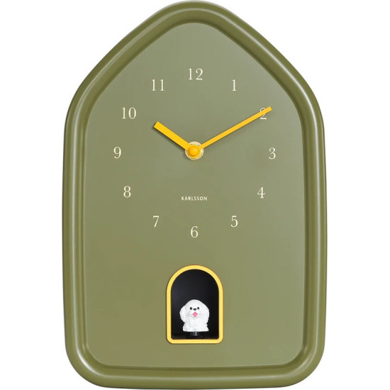 HORLOGE MURALE MODERNE CHIEN VERTE LUXE de Décoration de la maison à Libourne dans P2051