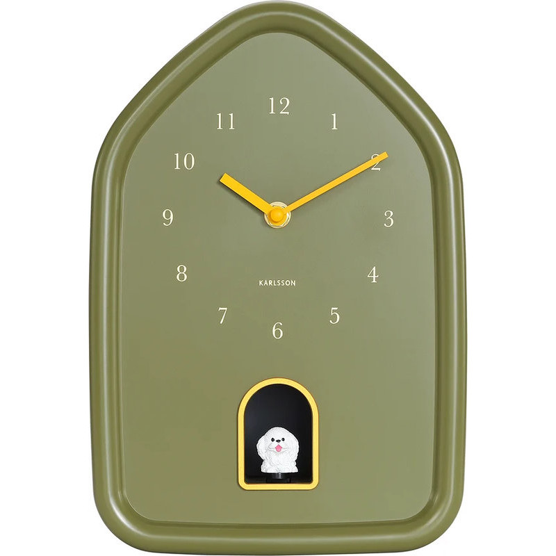 HORLOGE MURALE MODERNE CHIEN VERTE LUXE de Décoration de la maison à Libourne dans P2051