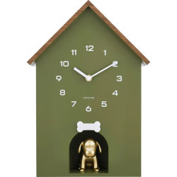 HORLOGE MURALE NICHE CHIEN VERTE LUXE de Décoration de la maison à Libourne dans P2051