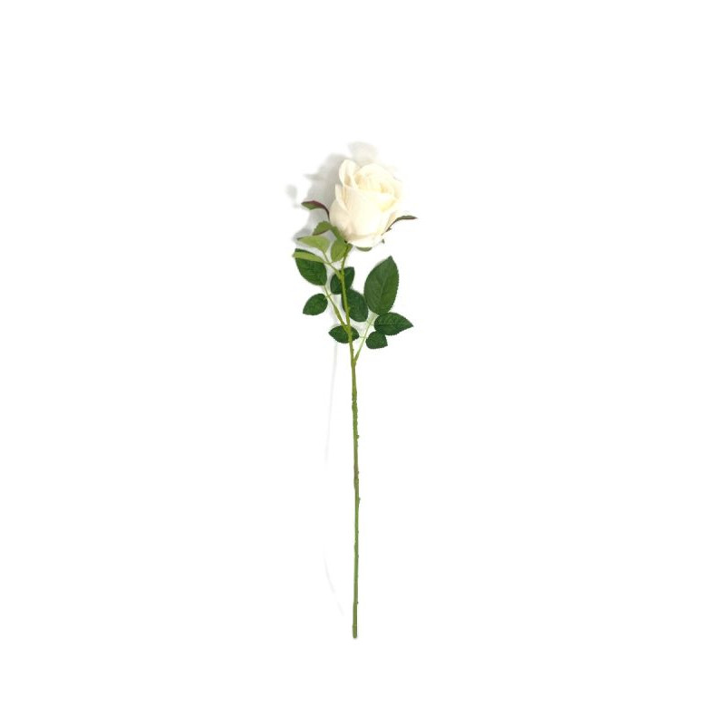 TIGE BOUTON DE ROSE BLANCHE 57CM de Décoration de la maison à Libourne dans K0301