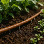 Tuyau goutte à goutte avec goutteurs d16x50m de Rain Irrigation - arrosage goutte à goutte dans R002