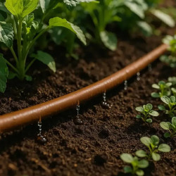 Tuyau Goutte à goutte avec goutteurs d16X25m de Rain Irrigation - arrosage goutte à goutte dans R002