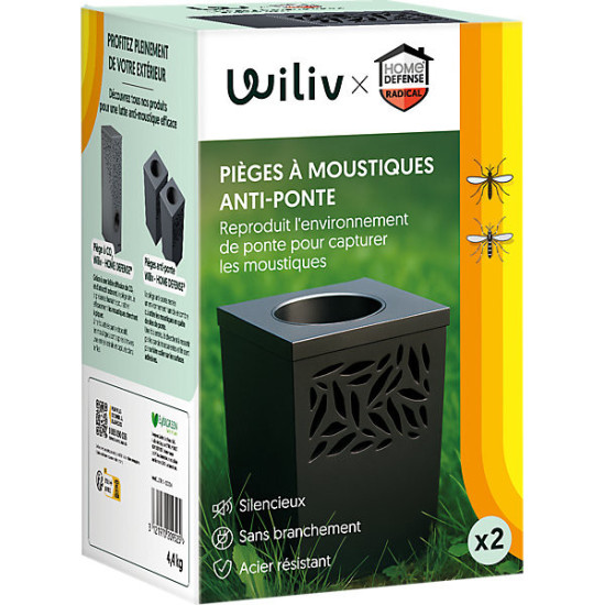 Piège Anti-Moustiques Wiliv Écologique pour Jardin - Protection Efficace contre les pontes de Wiliv - Pièges anti moustiques ...