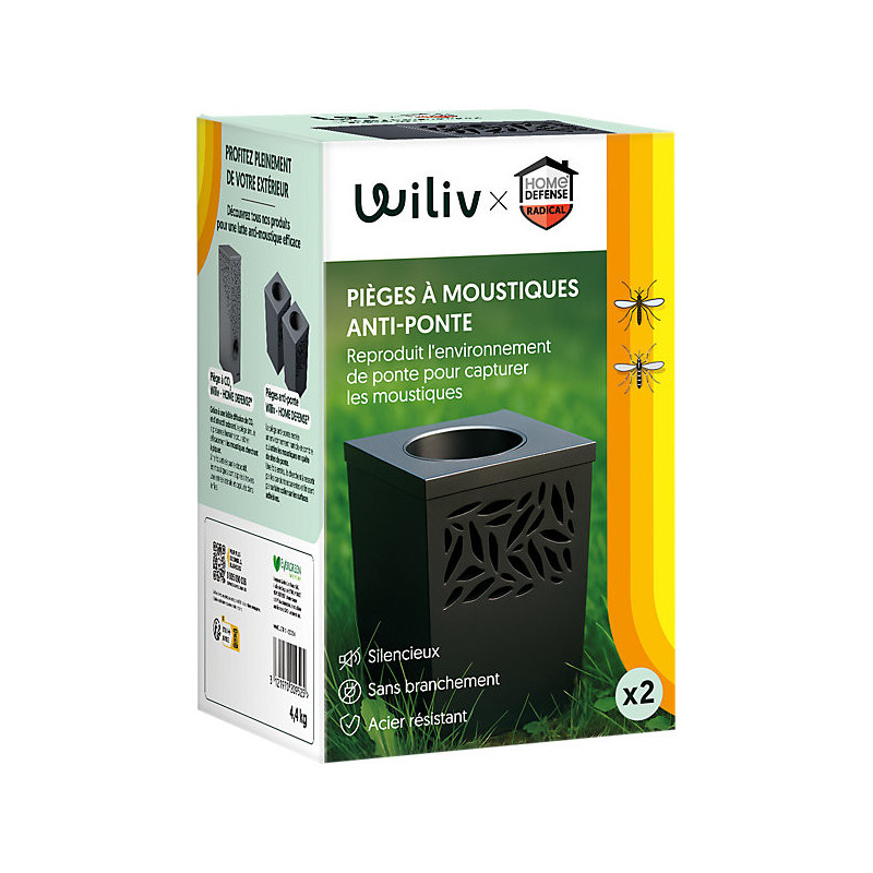Piège Anti-Moustiques Wiliv Écologique pour Jardin - Protection Efficace contre les pontes de Wiliv - Pièges anti moustiques ...