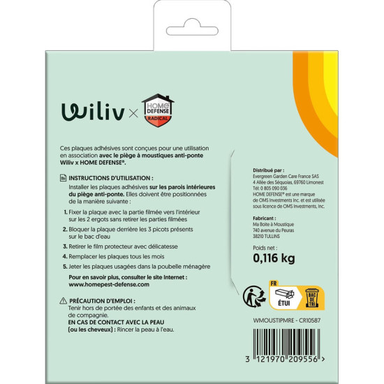 Recharge de Piège Anti-Moustiques spécial ponte Wiliv - 8 Pièces de Wiliv - Pièges anti moustiques dans F015
