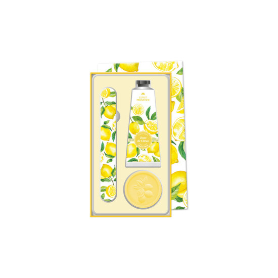 COFFRET CREME + SAVON 25G + LIME - ZESTE DE CITR de Savons 🧼et huiles essentielles Esprit de Provence 🫏 dans E1061