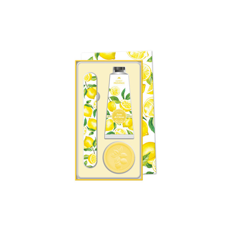 COFFRET CREME + SAVON 25G + LIME - ZESTE DE CITR de Savons 🧼et huiles essentielles Esprit de Provence 🫏 dans E1061
