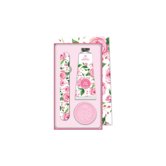 COFFRET CREME + SAVON 25G + LIME - ROSE de Savons 🧼et huiles essentielles Esprit de Provence 🫏 dans E1061