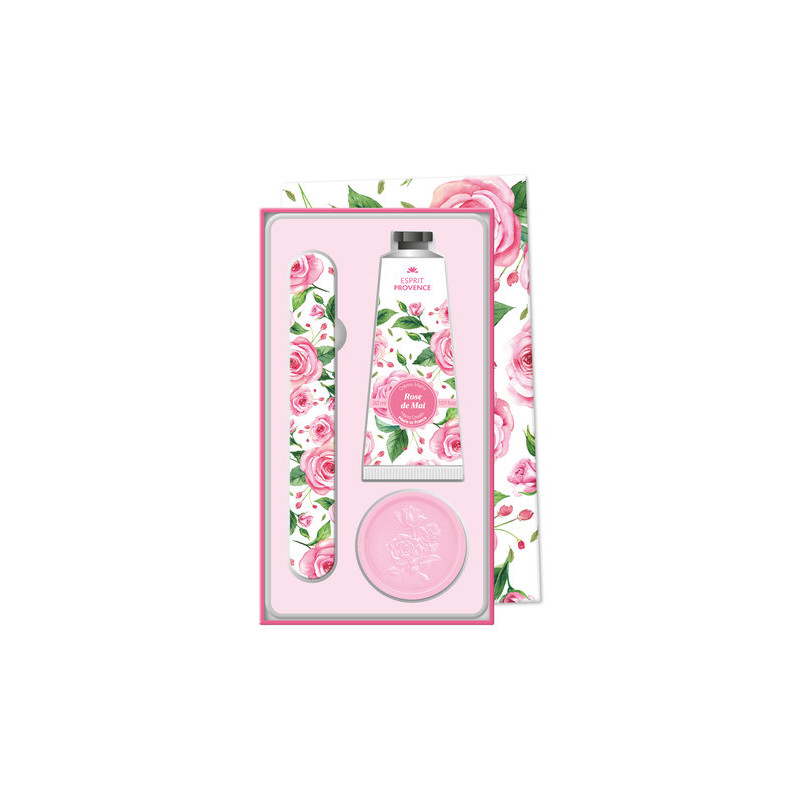 COFFRET CREME + SAVON 25G + LIME - ROSE de Savons 🧼et huiles essentielles Esprit de Provence 🫏 dans E1061