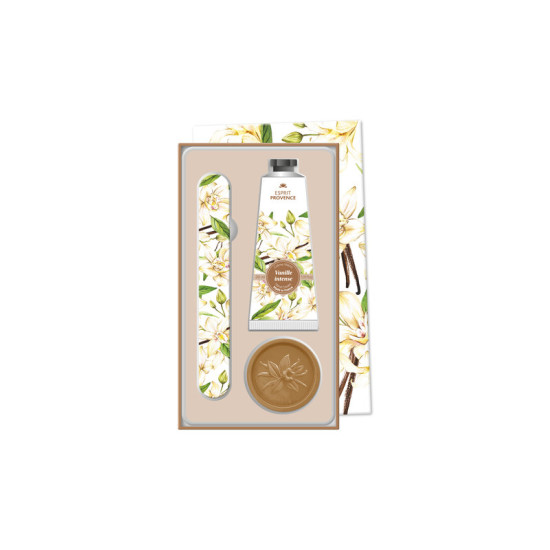 COFFRET CREME + SAVON 25G + LIME - VANILLE de Savons 🧼et huiles essentielles Esprit de Provence 🫏 dans E1061