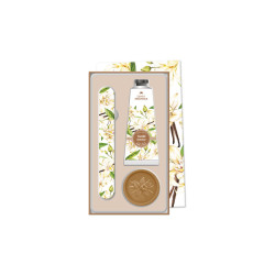 COFFRET CREME + SAVON 25G + LIME - VANILLE de Savons 🧼et huiles essentielles Esprit de Provence 🫏 dans E1061