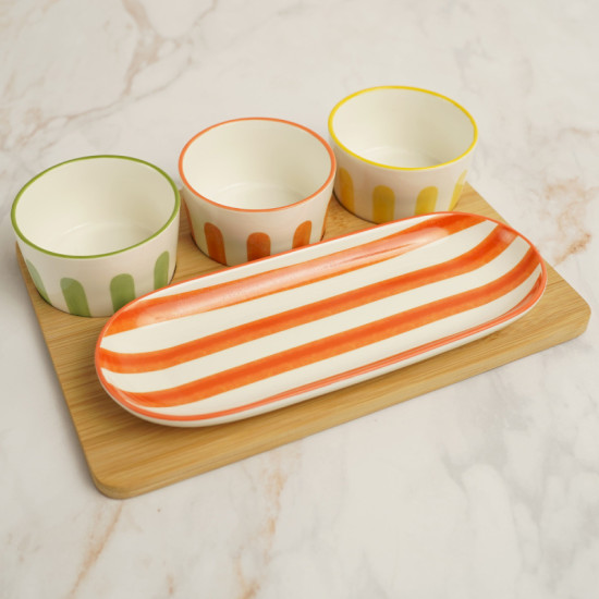 COFFRET APERO MENTON PLAT+3BOLS+1L 28CM de Décoration de la maison à Libourne dans E010
