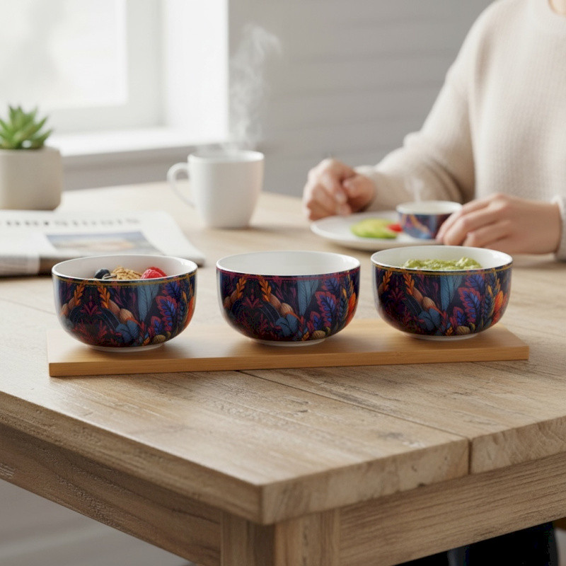 COFFRET APERO ECCENTRIC PLAT+3 BOLS de Décoration de la maison à Libourne dans E010