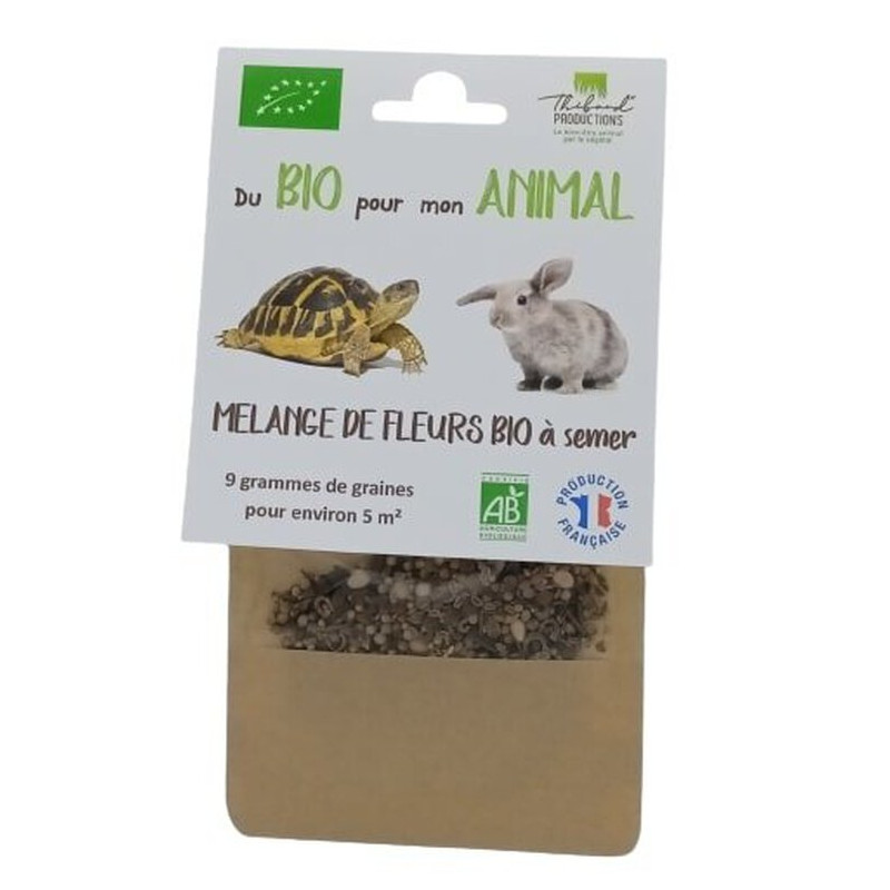 Mélange de Fleurs Bio pour Tortues à Semer en Jardin Aménagé de Animalerie Libourne et Bordeaux - Gironde dans A073