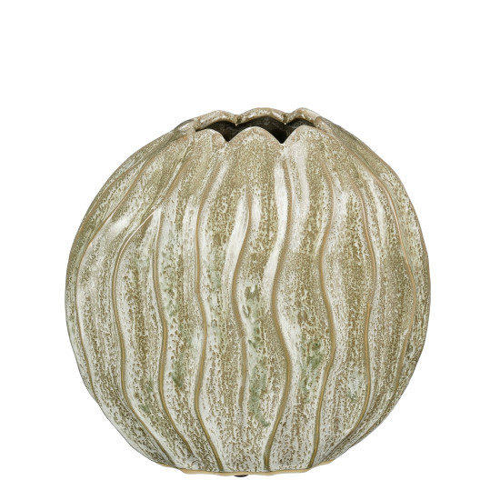 VASE JOVI VERT L27.5XB15.5 H27CM de Edelman - deco maison et noël dans E009