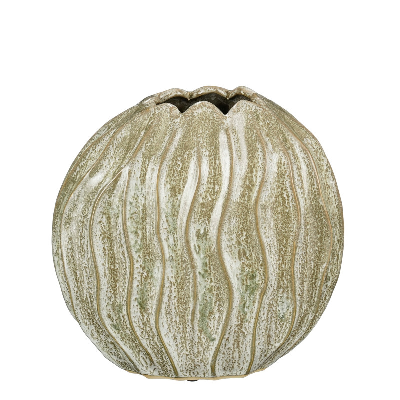VASE JOVI VERT L27.5XB15.5 H27CM de Edelman - deco maison et noël dans E009