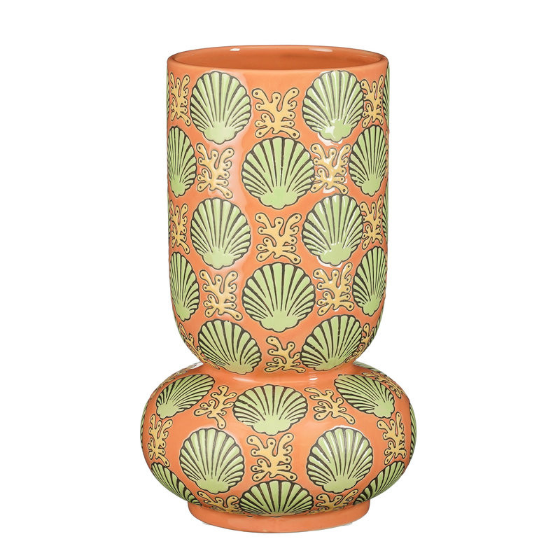 VASE ELEA PECHE H30 D18CM de Edelman - deco maison et noël dans E009