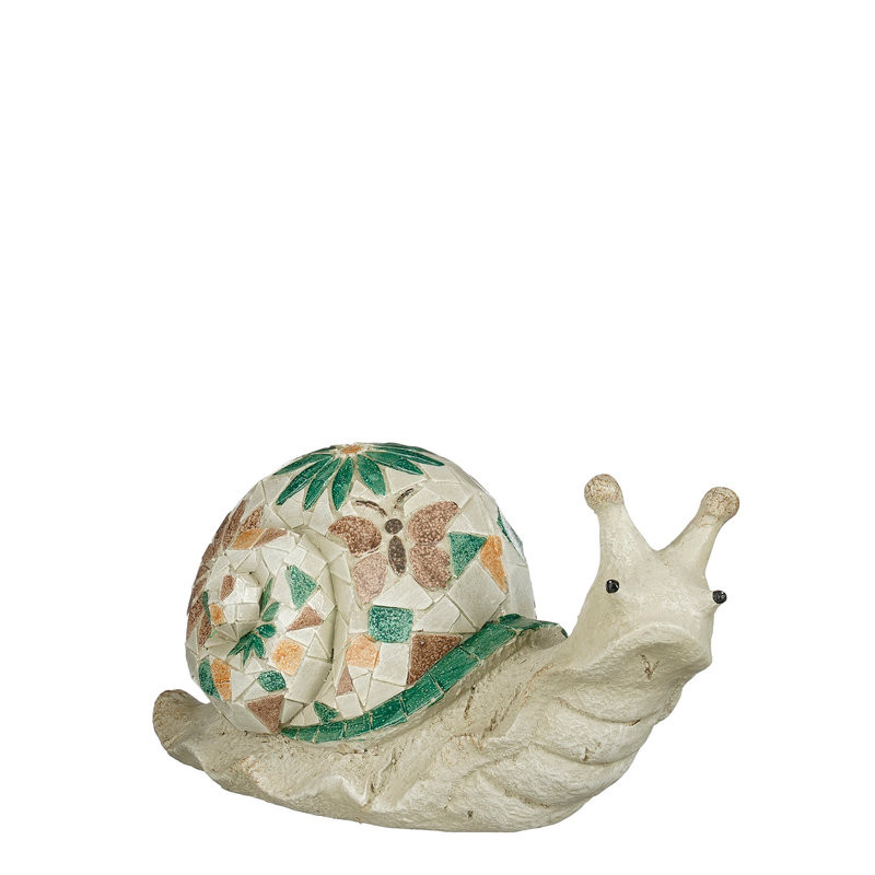 STATUE ESCARGOT VERT L40XB17 H20CM de Edelman - deco maison et noël dans E009