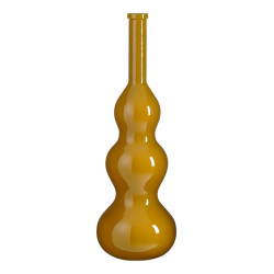VASE BENITO VERRE RECYCLE OCRE H100 D33CM de Edelman - deco maison et noël dans E009