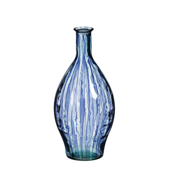 VASE PALERMO VERRE RECYCLE BLEU H60 D28CM de Edelman - deco maison et noël dans E009