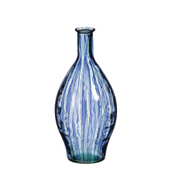VASE PALERMO VERRE RECYCLE BLEU H60 D28CM de Edelman - deco maison et noël dans E009