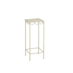 PORTE PLANTE ROSALIE BLANC CASSE H50 D18CM de Edelman - deco maison et noël dans E009
