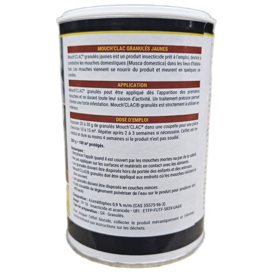 Granules anti-mouches 200g - insecticide efficace intérieur extérieur