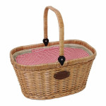 PANIER VELO CHANTILLY VICHY ROUGE de Les Jardins de la Comtesse - panier pique nique dans L087