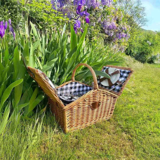 PANIER PIQUE-NIQUE MONTAIGNE 4P de Les Jardins de la Comtesse - panier pique nique dans L087