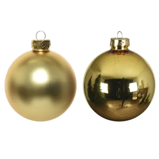 BOULE MIX OR CLAIR X16 de Déco de Noël - Jardinerie Bordeaux et Libourne dans K004