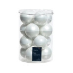 BOULE MIX BLANC HIVER X16 de Déco de Noël - Jardinerie Bordeaux et Libourne dans K004