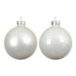 BOULE MIX BLANC HIVER X16 de Déco de Noël - Jardinerie Bordeaux et Libourne dans K004