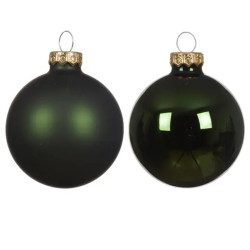 BOULE MIX VERT PIN X16 de Déco de Noël - Jardinerie Bordeaux et Libourne dans K004