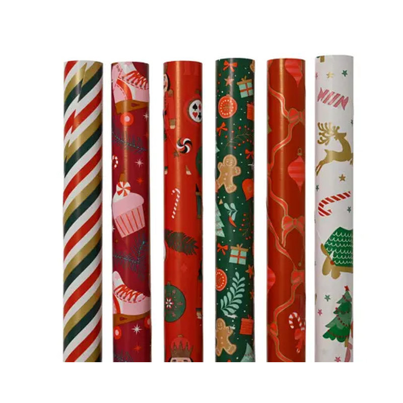 PAPIER CADEAU 6ASS 2M de Déco de Noël - Jardinerie Bordeaux et Libourne dans K004