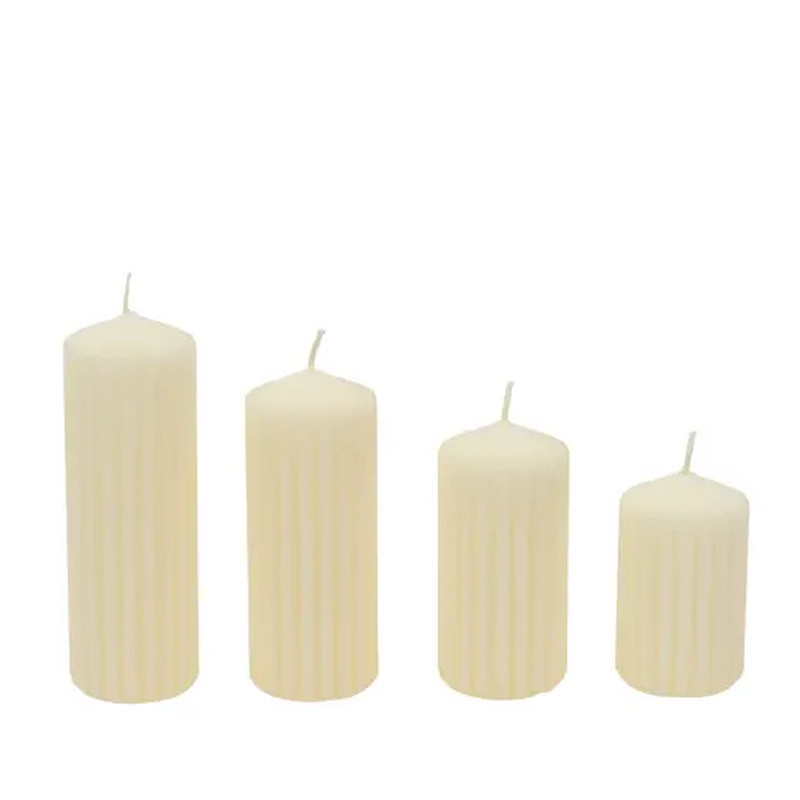 BOUGIE PILIER IVOIRE X4 D5CM H14CM de Déco de Noël - Jardinerie Bordeaux et Libourne dans K004