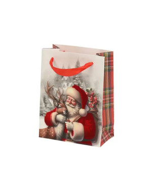 SAC CADEAU PERE NOEL H16CM de Déco de Noël - Jardinerie Bordeaux et Libourne dans K004