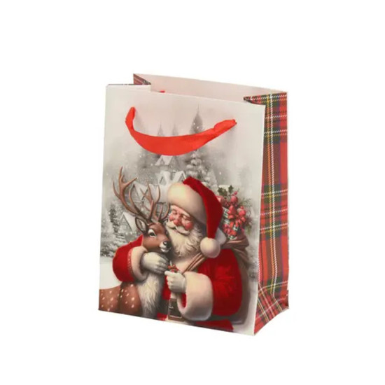 SAC CADEAU PERE NOEL H16CM de Déco de Noël - Jardinerie Bordeaux et Libourne dans K004