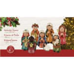 SET NATIVITE PEINT MULTI X8 de Déco de Noël - Jardinerie Bordeaux et Libourne dans K004