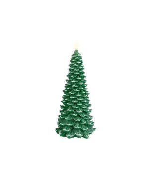 BOUGIE SAPIN 1L VERT/BLANC CHAUD de Déco de Noël - Jardinerie Bordeaux et Libourne dans K004