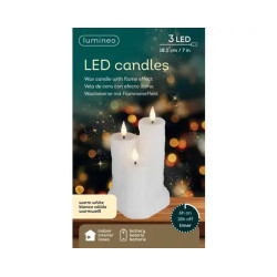 BOUGIE CIRE COULANTE 3L BLANC/BLANC CHAUD de Déco de Noël - Jardinerie Bordeaux et Libourne dans K004