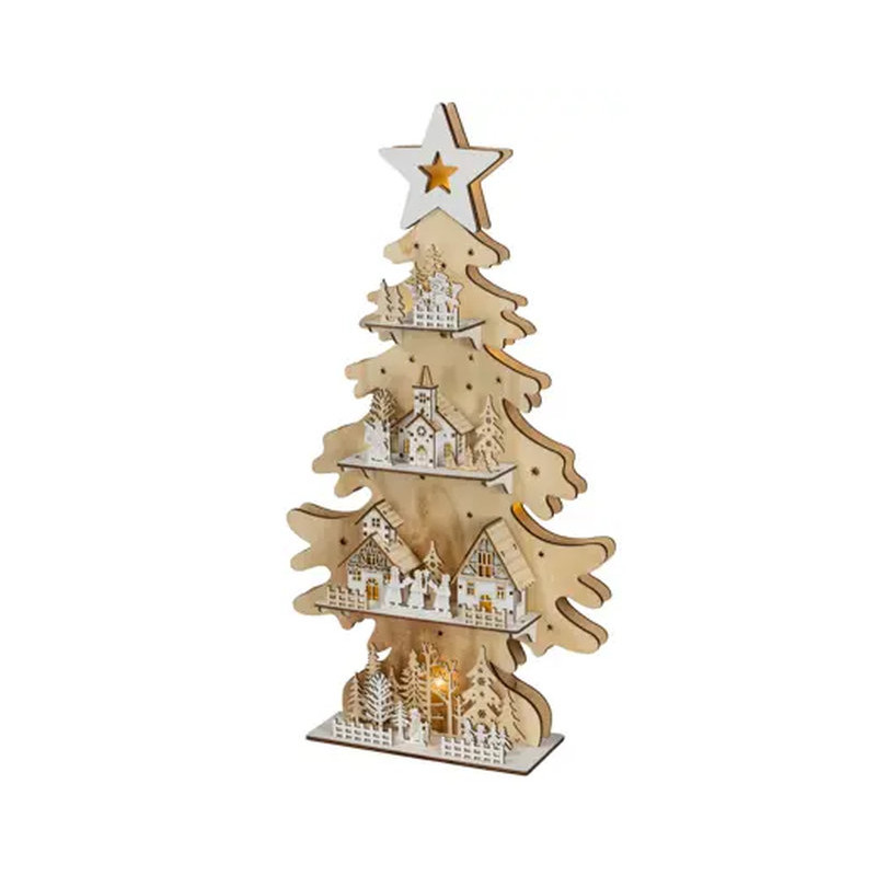 PAYSAGE SAPIN 10L NATUREL/BLANC CHAUD de Déco de Noël - Jardinerie Bordeaux et Libourne dans K004
