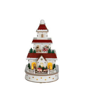 PAYSAGE MAISON 4L COULEURS/BLANC CHAUD de Déco de Noël - Jardinerie Bordeaux et Libourne dans K004