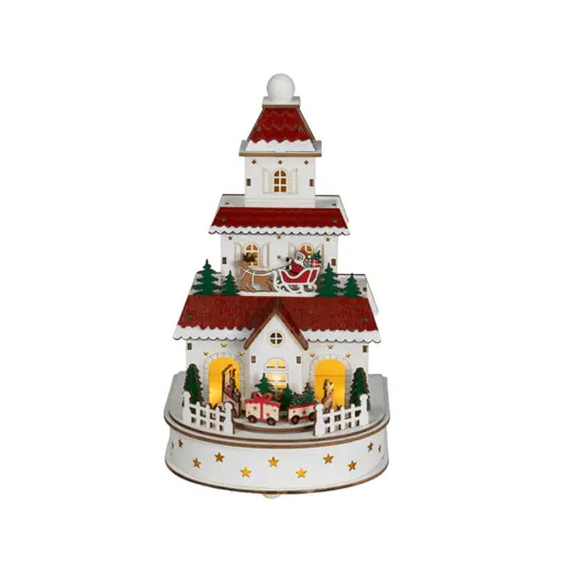PAYSAGE MAISON 4L COULEURS/BLANC CHAUD de Déco de Noël - Jardinerie Bordeaux et Libourne dans K004