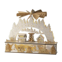 PAYSAGE CONTREPLAQUE 10L NATUREL/BLANC CHAUD de Déco de Noël - Jardinerie Bordeaux et Libourne dans K004