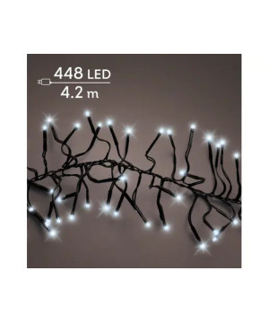 GUIRLANDE GRAPPE NOIR/BLANC FROID 448L 4.20M de Déco de Noël - Jardinerie Bordeaux et Libourne dans K004