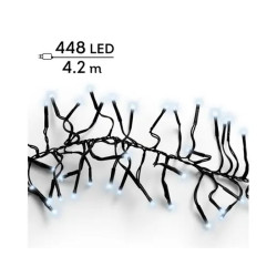 GUIRLANDE GRAPPE NOIR/BLANC FROID 448L 4.20M de Déco de Noël - Jardinerie Bordeaux et Libourne dans K004