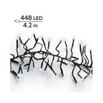 GUIRLANDE GRAPPE NOIR/BLANC FROID 448L 4.20M de Déco de Noël - Jardinerie Bordeaux et Libourne dans K004